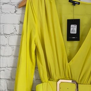 Brand new neon yellow fashion nova dress